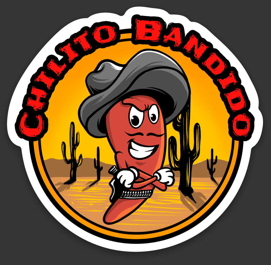 Chilito Bandido - Stickers (Hot pepper chile robber bandit salsa)